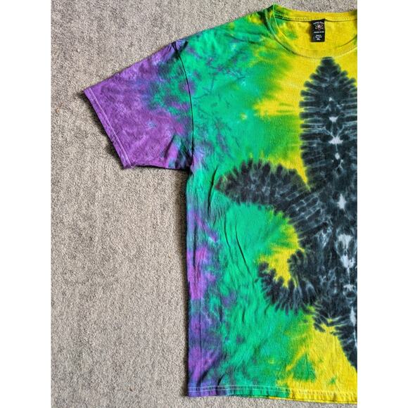 Tie Dye T-Shirt By Jammin Dyes, Fleur De Lis, NOLA, Deadhead - XL Made in USA - Picture 4 of 13